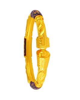 Traditional and trendy Gold Bala with Meena  For Women BL-1409