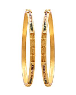 22k Gold Bangles CH-1140