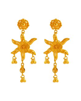 22k Gold Jhumka Earrings For Women ER-2309