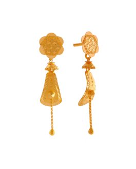 22k Gold Jhumka Earrings For Women ER-2609