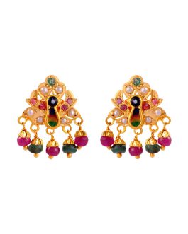 22k Gold Jhumka Earrings For Women ER-2778