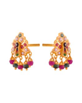 22k Gold Jhumka Earrings For Women ER-2778