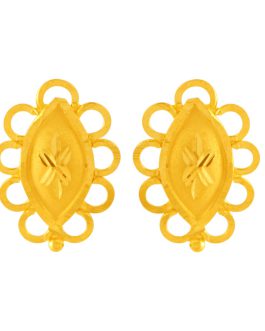 22k Gold Ear Tops For Women ET-372