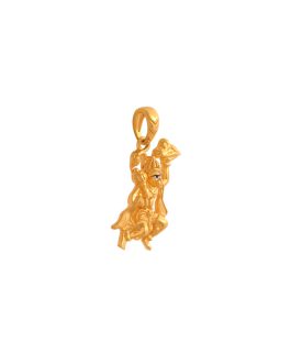 22k Gold Bajrang Bali Pendant L-3117