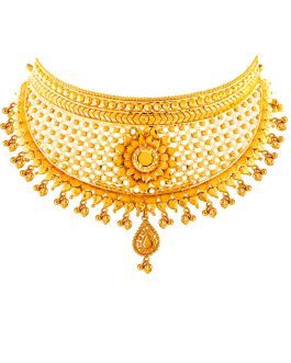 22K Gold Necklace For Women N-1167