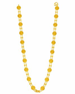 22K Gold Coin Necklace For Women N-1490