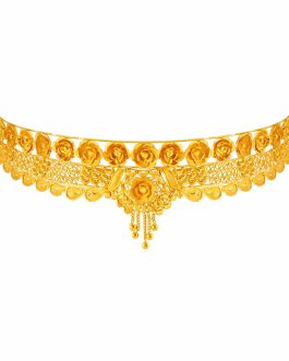 Stylish and lightweight Choker Necklace in 22kt Gold For Women N-1540