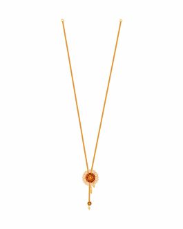 22K Gold Tie chain Necklace For Women N-T-7