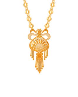 22K Gold Necklace For Women N-2147