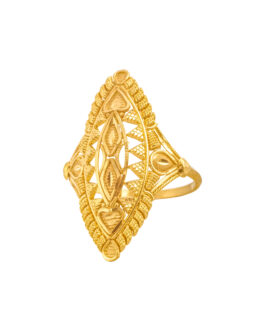 22k Gold Finger Ring LR-4409