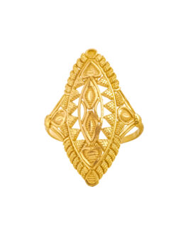22k Gold Finger Ring LR-4409