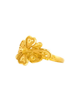 22k Gold Finger Ring LR-4493