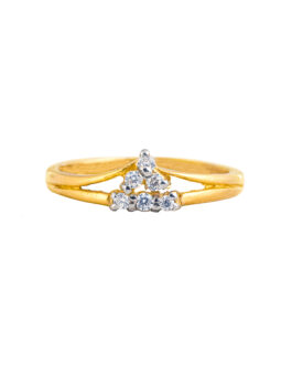22k Gold Finger Ring LR-4541
