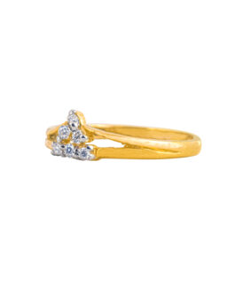22k Gold Finger Ring LR-4541
