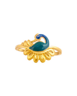 22k Gold Finger Ring LR-4573