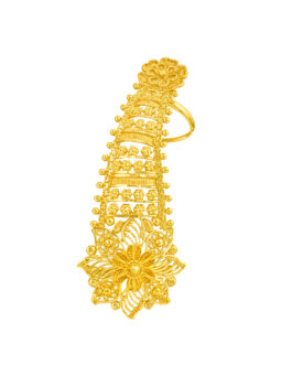 22k Gold Finger Ring LR-4595 Adjustable