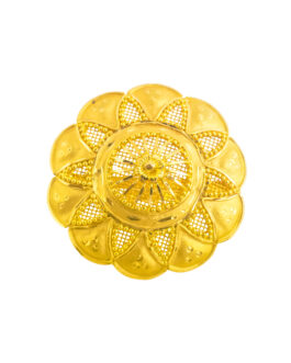 22k Gold Finger Ring LR-4640 Adjustable