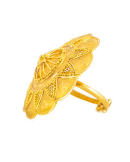 22k Gold Finger Ring LR-4640 Adjustable