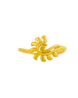 22k Gold Finger Ring LR-4660