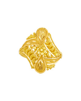 22k Gold Finger Ring LR-4680