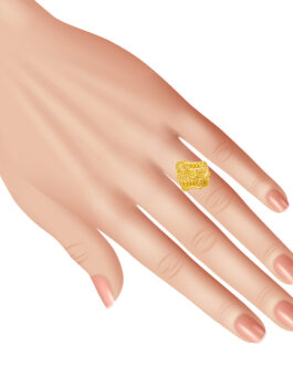22k Gold Finger Ring LR-4680