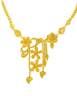 22K Gold Necklace For Women N-2092