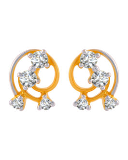 18K Diamond Ear Tops DET-1001