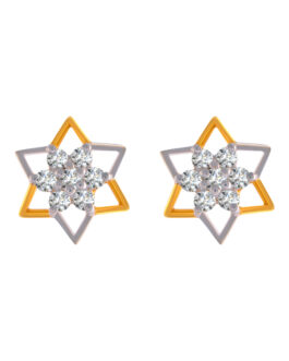 18K Diamond Ear Tops DET-1007