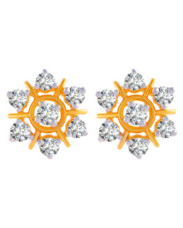 18K Diamond Ear Tops DET-1044