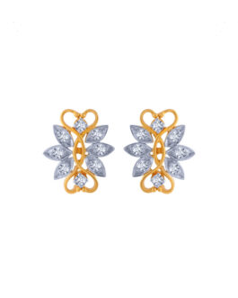 18K Diamond Ear Tops DET-1054