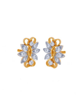 18K Diamond Ear Tops DET-1054