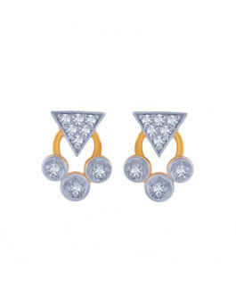 18K Diamond Ear Tops DET-1159
