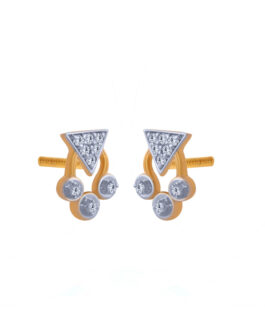 18K Diamond Ear Tops DET-1159