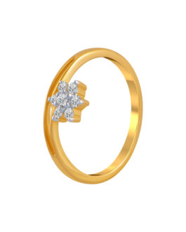Glamorous 14K Diamond Finger Ring – DFR-1475