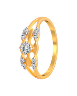 Shimmering 18K Diamond Finger Ring – DFR-1509