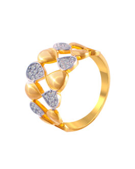 Glistening 18K Diamond Finger Ring – DFR-1518