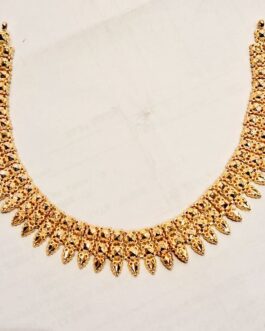 22K Gold Chattai Necklace (2 Lines) 6gm