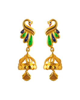 22k Gold Ear Tops For Women ET-4891