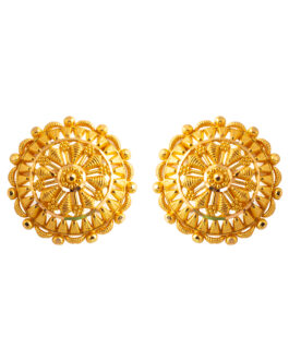 22k Gold Ear Tops For Women ET-4915