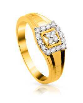 18k Gold Diamond Ring for Women DFR-1801