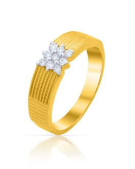18k Gold Diamond Ring for Men DFR-1776
