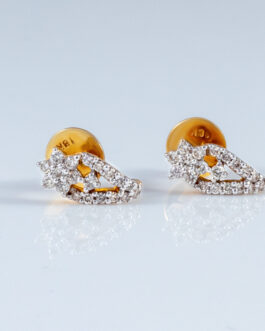 18K Gold Diamond Ear Tops Pair DET-1226