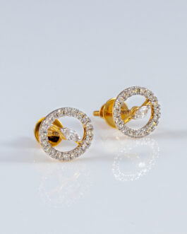 18K Gold Diamond Ear Tops DET-1408