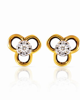 18K Gold Diamond Ear Tops DET-1411