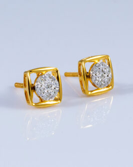 18K Gold Diamond Ear Tops DET-1412