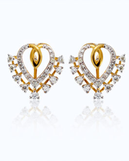 18K Gold Diamond Ear Tops DET-1413