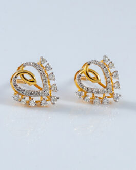 18K Gold Diamond Ear Tops DET-1413