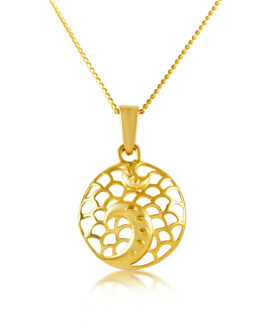 22K Gold Pendant – L-4155
