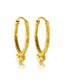 22K Gold Hoop Earring – PR-2151