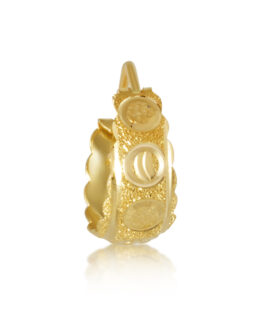 22K Gold Hoop Earring – PR-2152